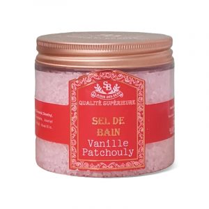 Sel de bain aromatisé au Parfum de Grasse Vanille Patchouli