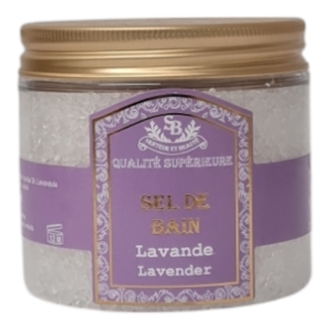 Sel de bain aromatisé au Parfum de Grasse Lavande HE